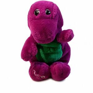 Barney 12" Plush 1992 The Lyons Group Vintage Stuffed Toy Purple Soft Dinosaur